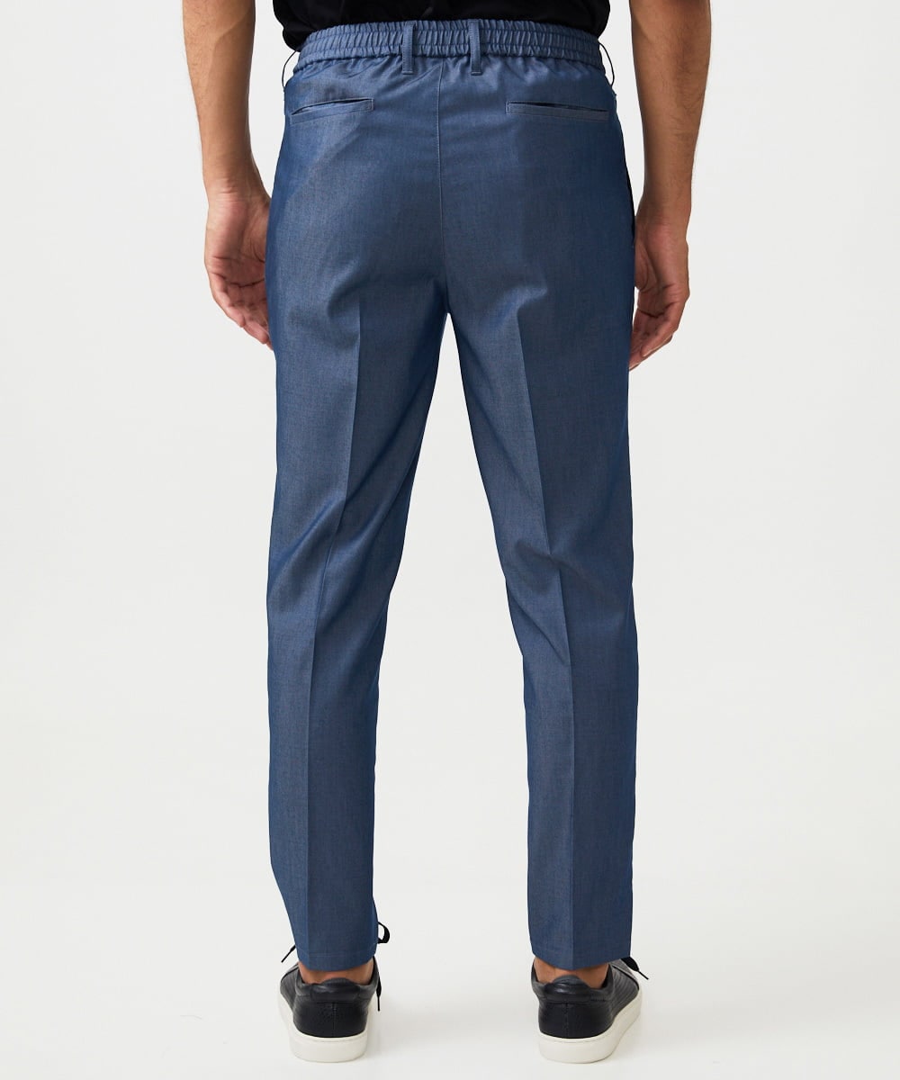 MNHAD50250 MICHEL KLEIN HOMME(ミッシェルクラン オム) ワンタックイージーパンツ ブルー