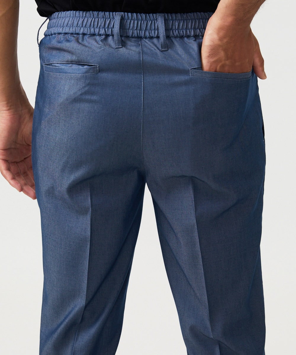 MNHAD50250 MICHEL KLEIN HOMME(ミッシェルクラン オム) ワンタックイージーパンツ ブルー