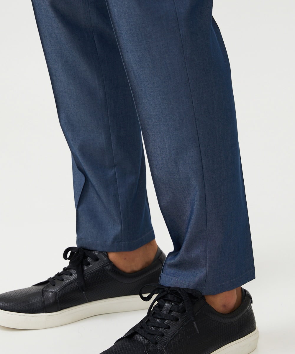 MNHAD50250 MICHEL KLEIN HOMME(ミッシェルクラン オム) ワンタックイージーパンツ ブルー