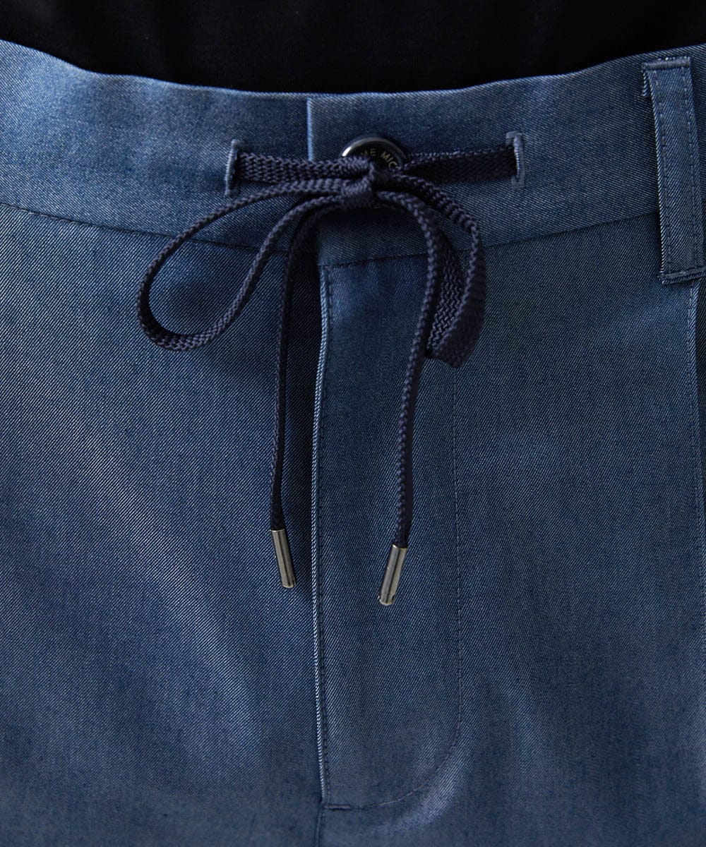 MNHAD50250 MICHEL KLEIN HOMME(ミッシェルクラン オム) ワンタックイージーパンツ ブルー