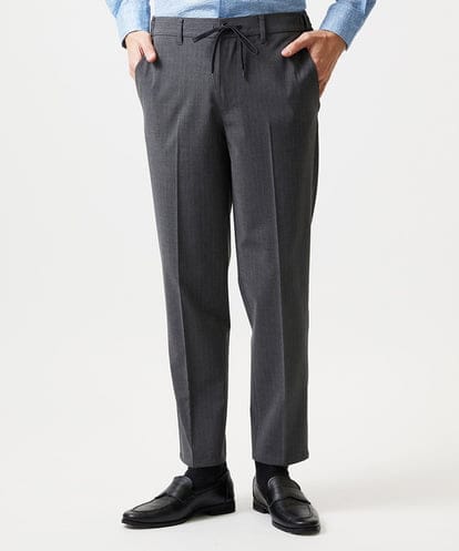 MNHGF52230 MICHEL KLEIN HOMME ストライプ2WAY9分丈スラックスパンツ