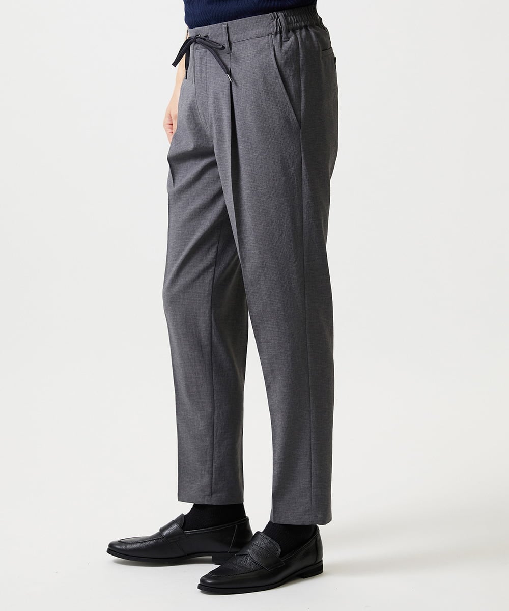 MNHGF54230 MICHEL KLEIN HOMME(ミッシェルクラン オム) 9分丈セミイージースラックスパンツ ダークグレー