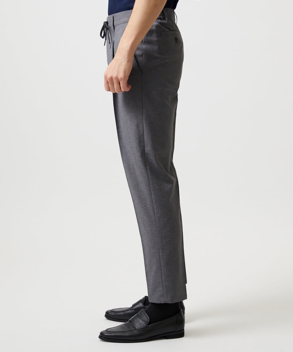 MNHGF54230 MICHEL KLEIN HOMME(ミッシェルクラン オム) 9分丈セミイージースラックスパンツ ダークグレー