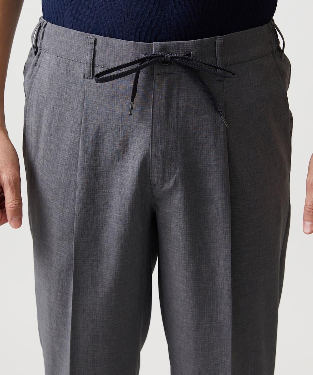 MNHGF54230 MICHEL KLEIN HOMME(ミッシェルクラン オム) 9分丈セミイージースラックスパンツ ダークグレー