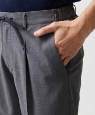 MNHGF54230 MICHEL KLEIN HOMME(ミッシェルクラン オム) 9分丈セミイージースラックスパンツ ダークグレー