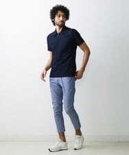 MNHGS35170 MICHEL KLEIN HOMME(ミッシェルクラン オム) クールツイルストレッチパンツ ブルー(55)
