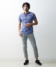 MNHGS35170 MICHEL KLEIN HOMME(ミッシェルクラン オム) クールツイルストレッチパンツ ライトグレー(91)