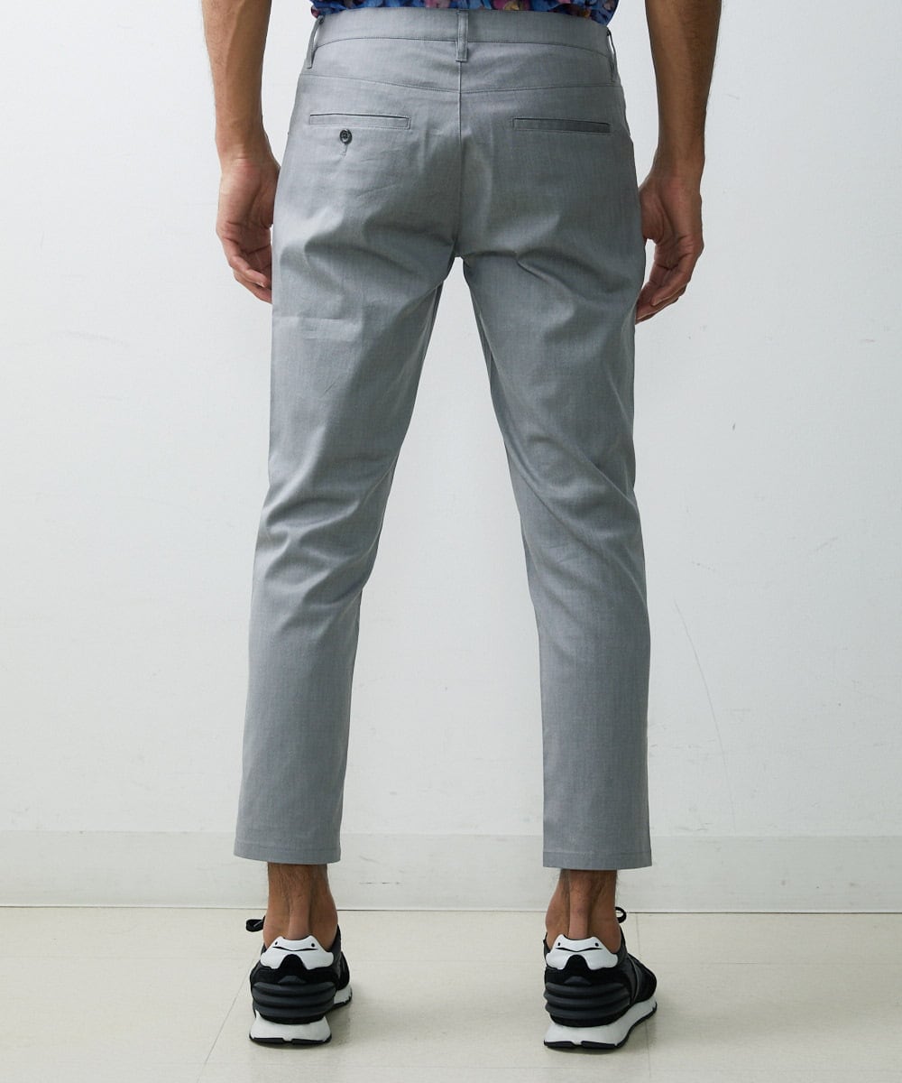 MNHGS35170 MICHEL KLEIN HOMME(ミッシェルクラン オム) クールツイルストレッチパンツ ライトグレー(91)