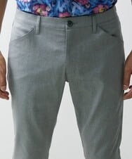 MNHGS35170 MICHEL KLEIN HOMME(ミッシェルクラン オム) クールツイルストレッチパンツ ライトグレー(91)