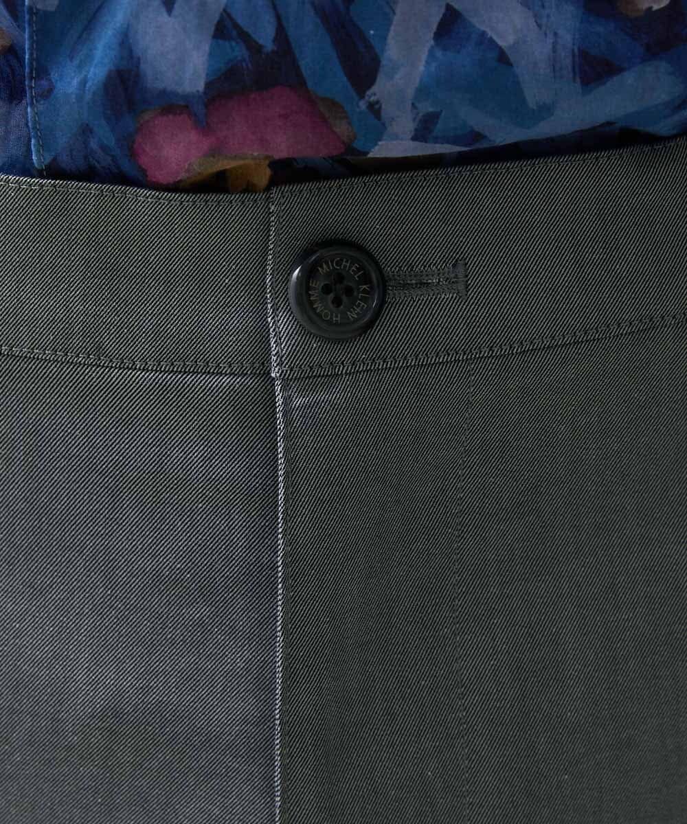 MNHGS35170 MICHEL KLEIN HOMME(ミッシェルクラン オム) クールツイルストレッチパンツ ライトグレー(91)