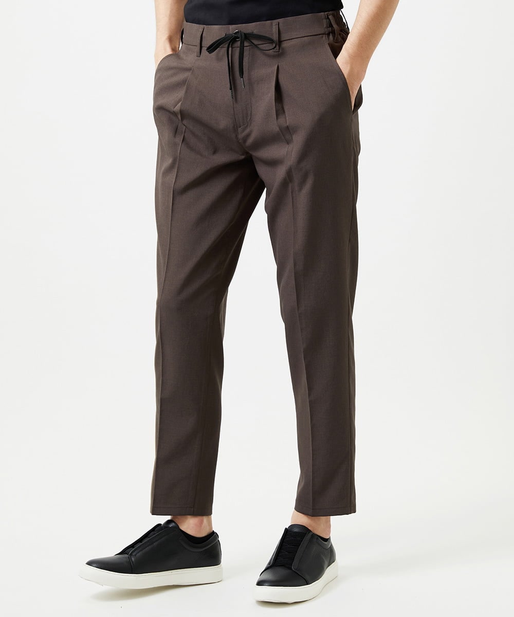 MNHIF51230 MICHEL KLEIN HOMME(ミッシェルクラン オム) クールスラックスイージーパンツ ブラウン