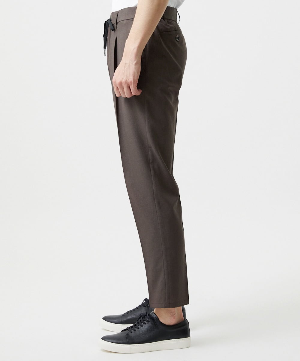 MNHIF51230 MICHEL KLEIN HOMME(ミッシェルクラン オム) クールスラックスイージーパンツ ブラウン