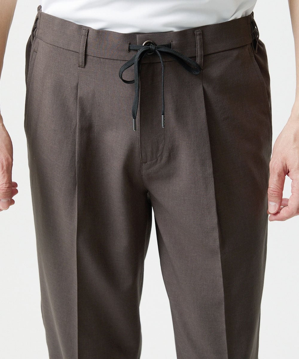 MNHIF51230 MICHEL KLEIN HOMME(ミッシェルクラン オム) クールスラックスイージーパンツ ブラウン
