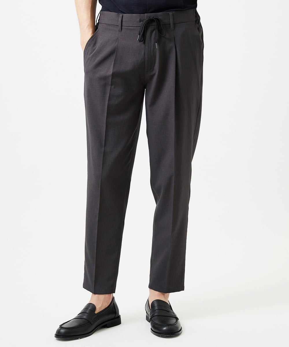 MNHIF51230 MICHEL KLEIN HOMME(ミッシェルクラン オム) クールスラックスイージーパンツ ダークグレー