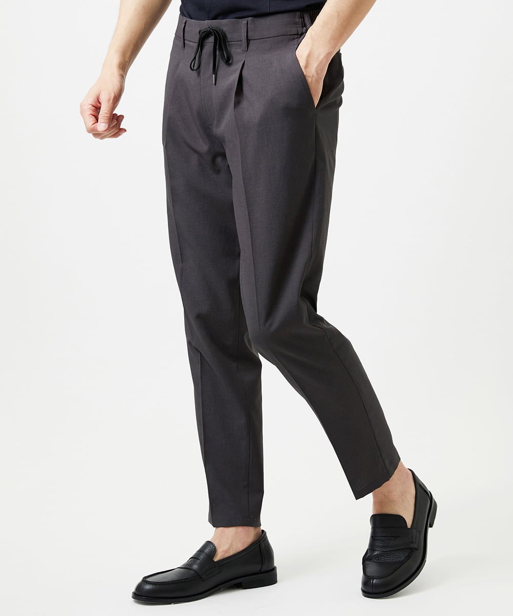 MNHIF51230 MICHEL KLEIN HOMME(ミッシェルクラン オム) クールスラックスイージーパンツ ダークグレー