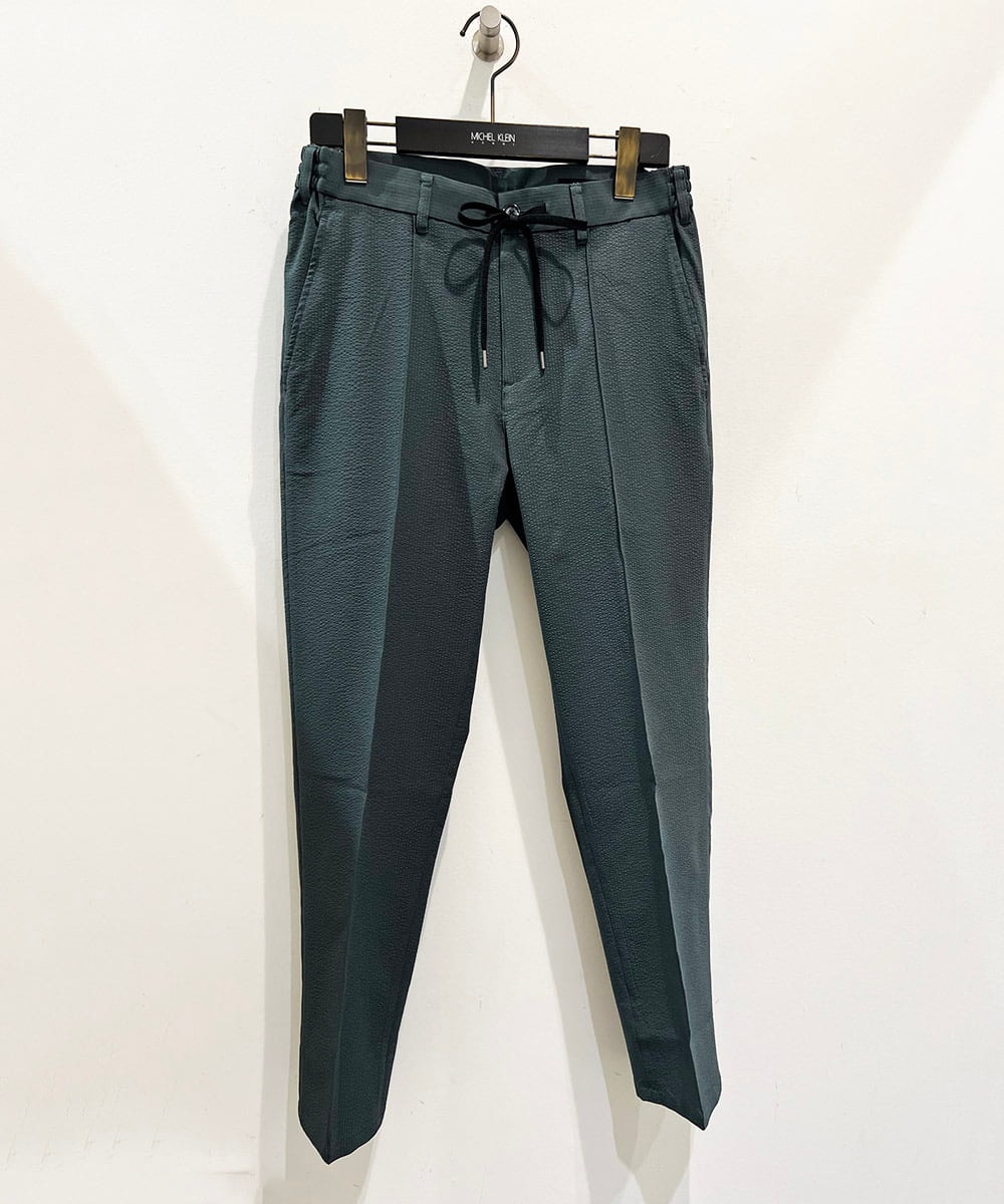 MNHJC01250 MICHEL KLEIN HOMME(ミッシェルクラン オム) サッカーストレッチイージーパンツ ライトグリーン
