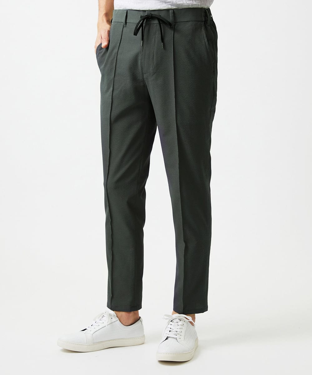 MNHJC01250 MICHEL KLEIN HOMME(ミッシェルクラン オム) サッカーストレッチイージーパンツ ライトグリーン