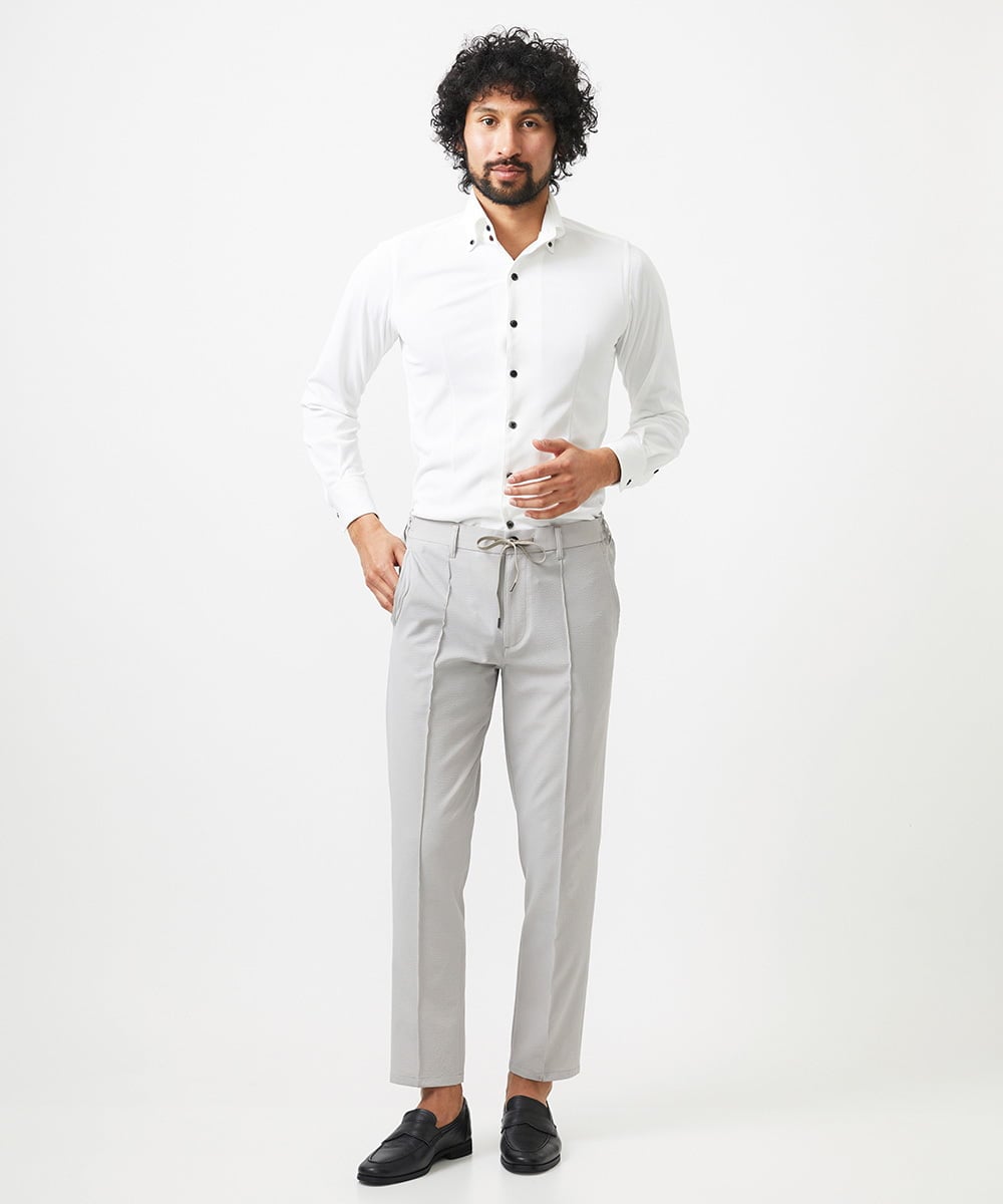 MNHJC01250 MICHEL KLEIN HOMME(ミッシェルクラン オム) サッカーストレッチイージーパンツ オフホワイト