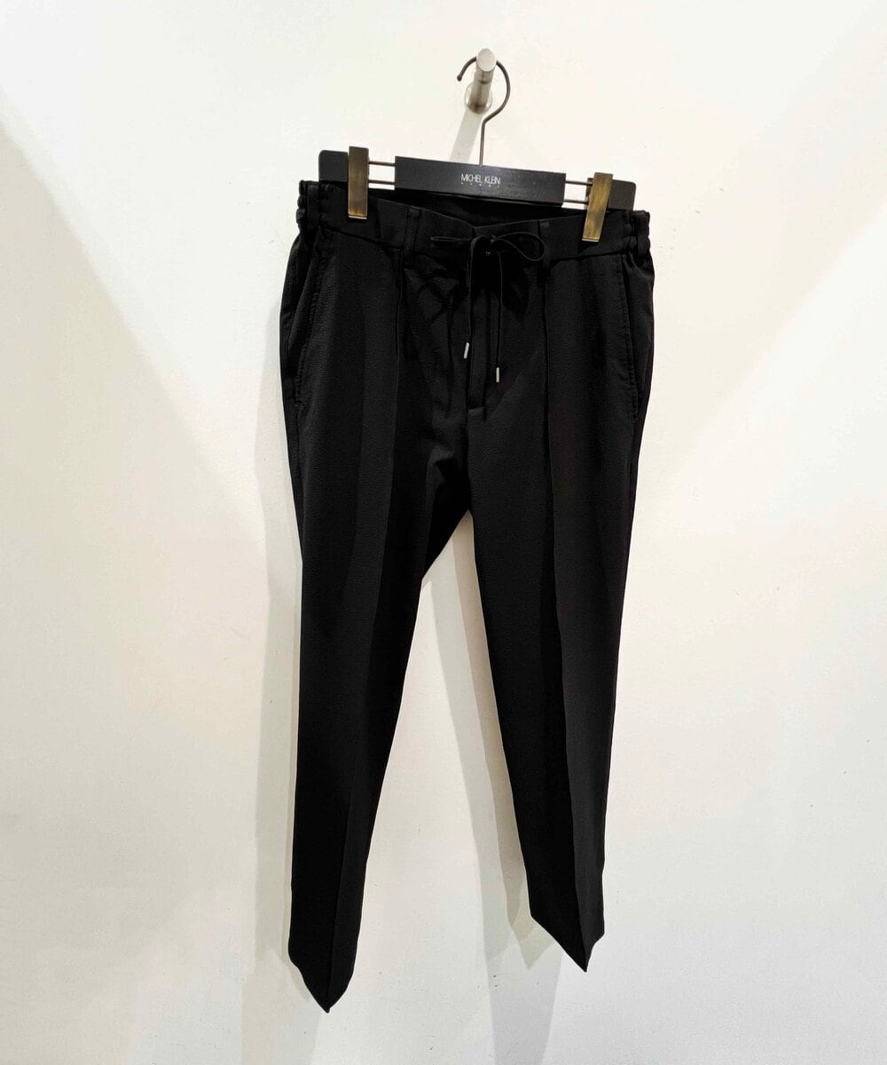 MNHJC01250 MICHEL KLEIN HOMME(ミッシェルクラン オム) サッカーストレッチイージーパンツ ブラック