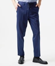 MNHJD63250 MICHEL KLEIN HOMME(ミッシェルクラン オム) 【セットアップ】9分丈ジャージースラックスパンツ ブルー