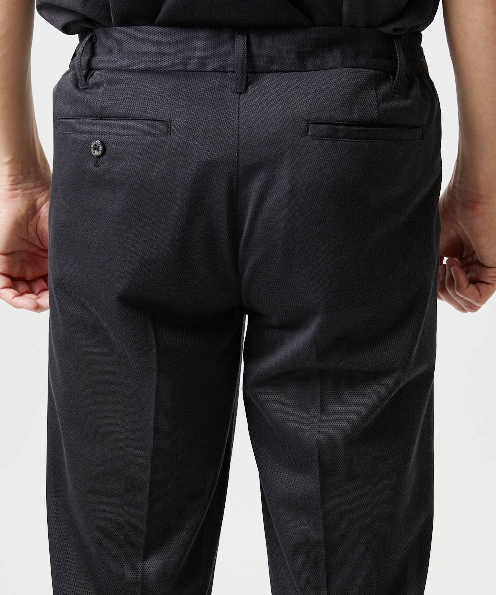 MNHJD63250 MICHEL KLEIN HOMME(ミッシェルクラン オム) 【セットアップ】9分丈ジャージースラックスパンツ ダークグレー