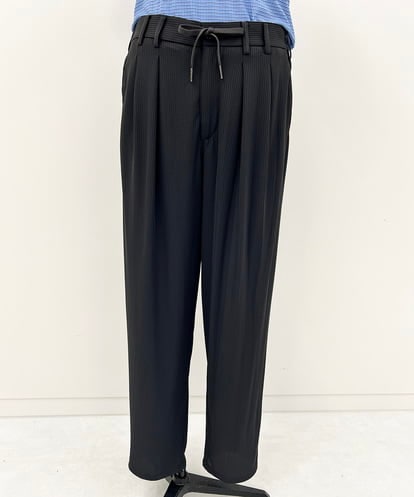 MNHJD64250 MICHEL KLEIN HOMME サッカーストライプ織りワイドパンツ
