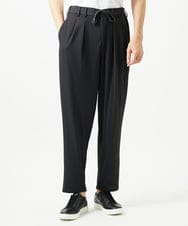 MNHJD64250 MICHEL KLEIN HOMME(ミッシェルクラン オム) サッカーストライプ織りワイドパンツ ダークグレー