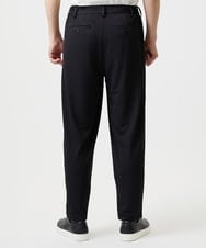 MNHJD64250 MICHEL KLEIN HOMME(ミッシェルクラン オム) サッカーストライプ織りワイドパンツ ブラック