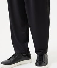 MNHJD64250 MICHEL KLEIN HOMME(ミッシェルクラン オム) サッカーストライプ織りワイドパンツ ブラック