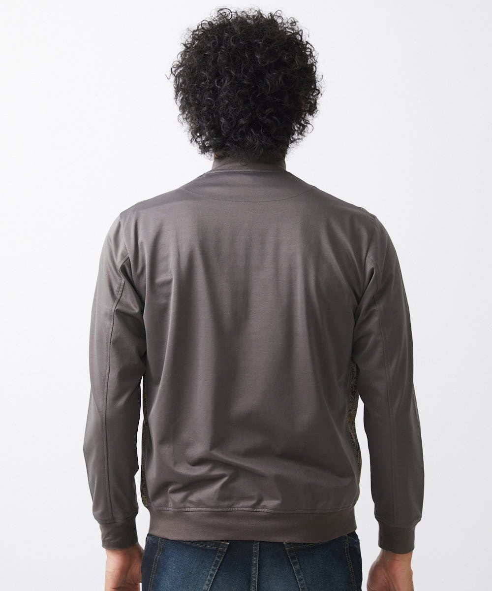 MNJAA50450 MICHEL KLEIN HOMME(ミッシェルクラン オム) コンビネーションMA-1ブルゾン ブラウン