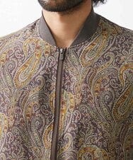 MNJAA50450 MICHEL KLEIN HOMME(ミッシェルクラン オム) コンビネーションMA-1ブルゾン ブラウン