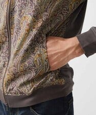 MNJAA50450 MICHEL KLEIN HOMME(ミッシェルクラン オム) コンビネーションMA-1ブルゾン ブラウン