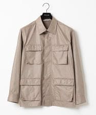 MNJAA55450 MICHEL KLEIN HOMME(ミッシェルクラン オム) ヴィンテージ調ツイルシャツジャケット セットアップ ベージュ