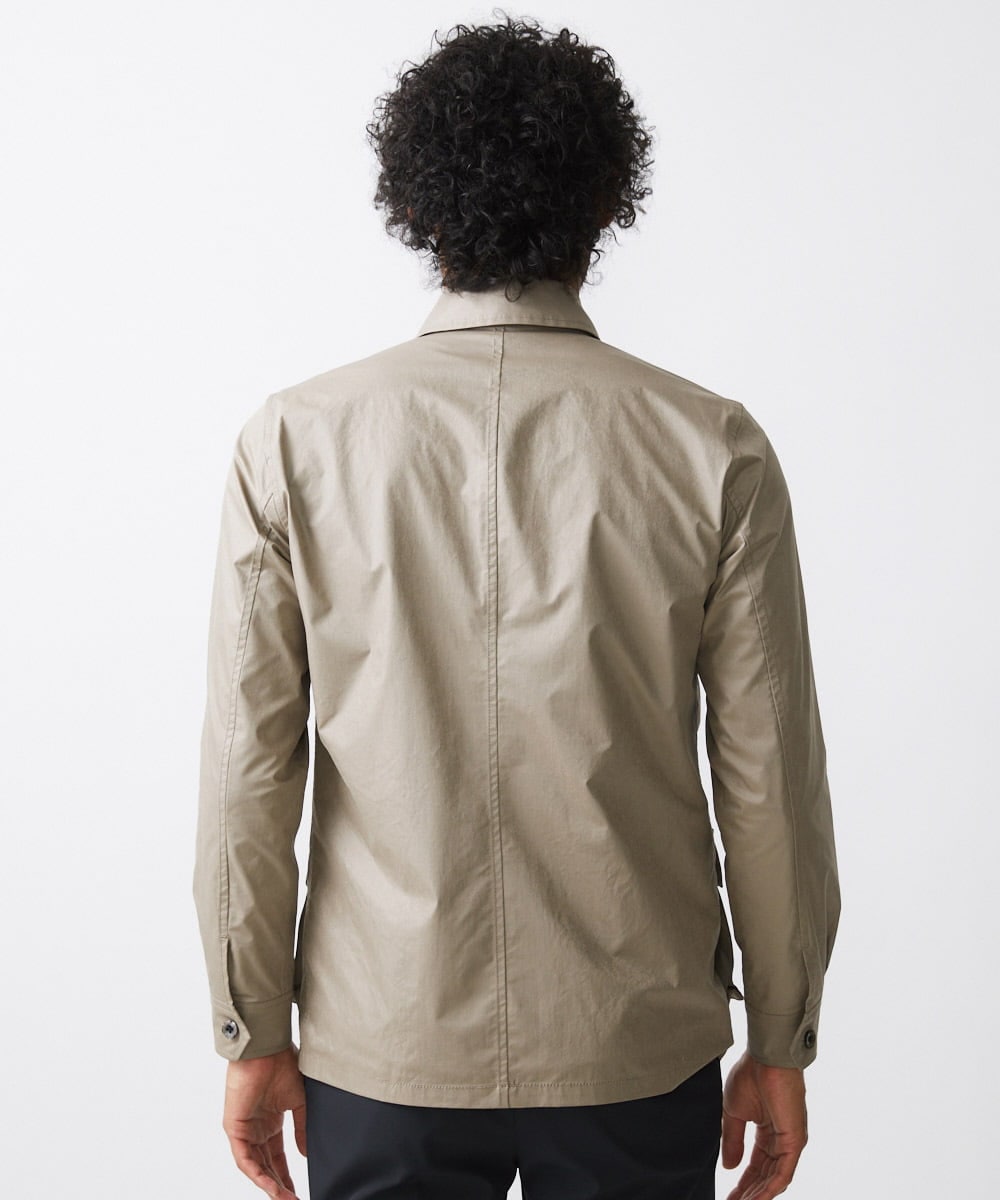 MNJAA55450 MICHEL KLEIN HOMME(ミッシェルクラン オム) ヴィンテージ調ツイルシャツジャケット セットアップ ベージュ