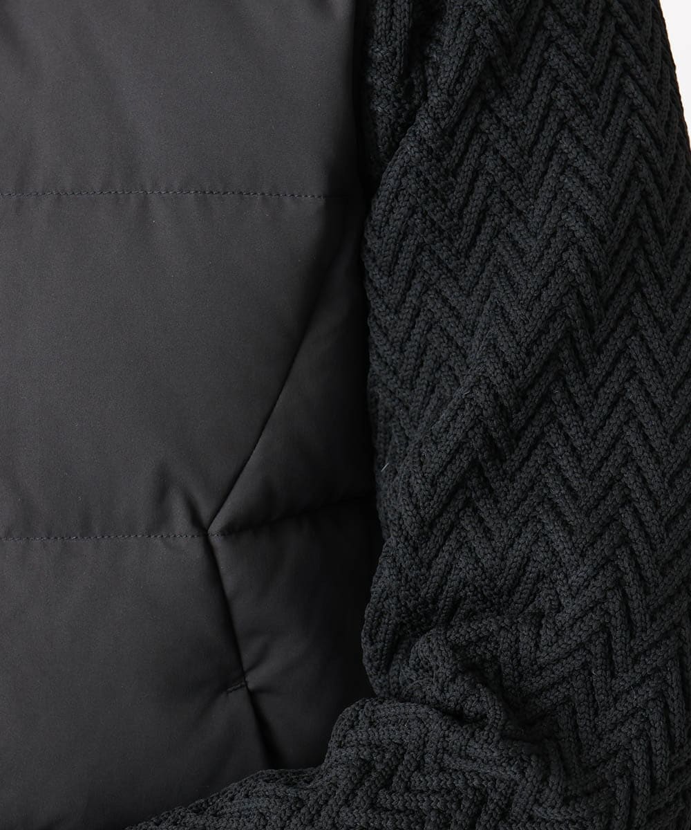 MNJAA57500 MICHEL KLEIN HOMME(ミッシェルクラン オム) コンビネーションダウンブルゾン ブラック
