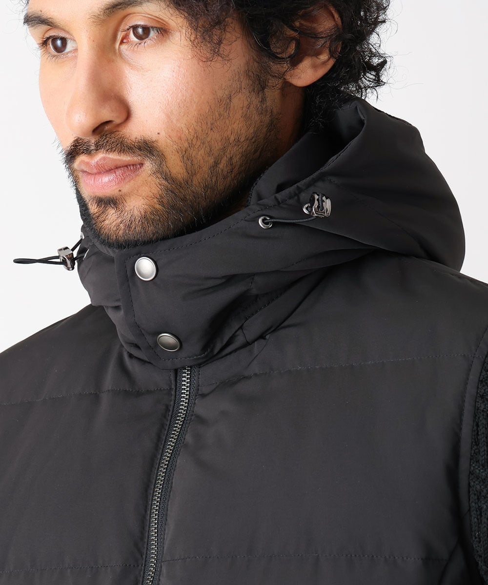 MNJAA57500 MICHEL KLEIN HOMME(ミッシェルクラン オム) コンビネーションダウンブルゾン ブラック