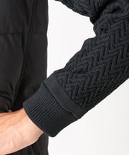 MNJAA57500 MICHEL KLEIN HOMME(ミッシェルクラン オム) コンビネーションダウンブルゾン ブラック