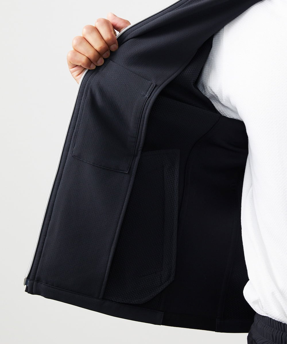 MNJAD56450 MICHEL KLEIN HOMME(ミッシェルクラン オム) 【撥水】ジップアップブルゾン ブラック