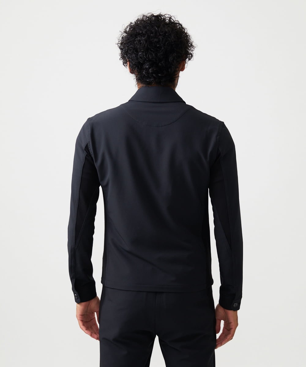 MNJAD56450 MICHEL KLEIN HOMME(ミッシェルクラン オム) 【撥水】ジップアップブルゾン ブラック