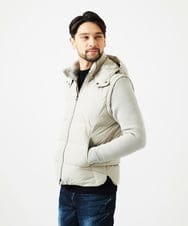 MNJAD57590 MICHEL KLEIN HOMME(ミッシェルクラン オム) 2WAYダウンジャケット アイボリー