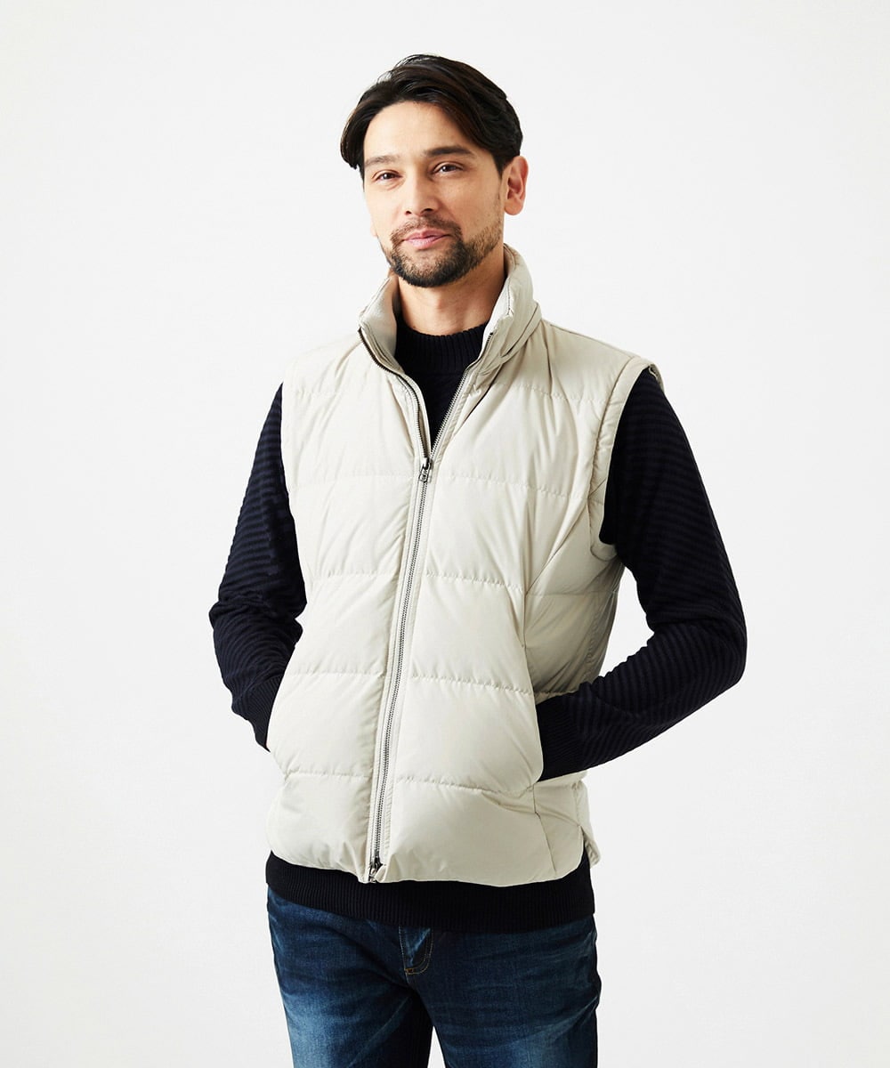 MNJAD57590 MICHEL KLEIN HOMME(ミッシェルクラン オム) 2WAYダウンジャケット アイボリー