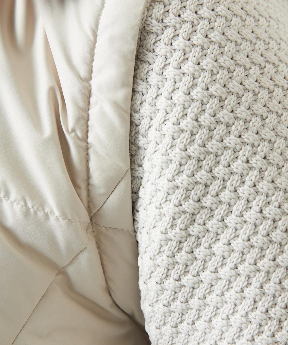 MNJAD57590 MICHEL KLEIN HOMME(ミッシェルクラン オム) 2WAYダウンジャケット アイボリー