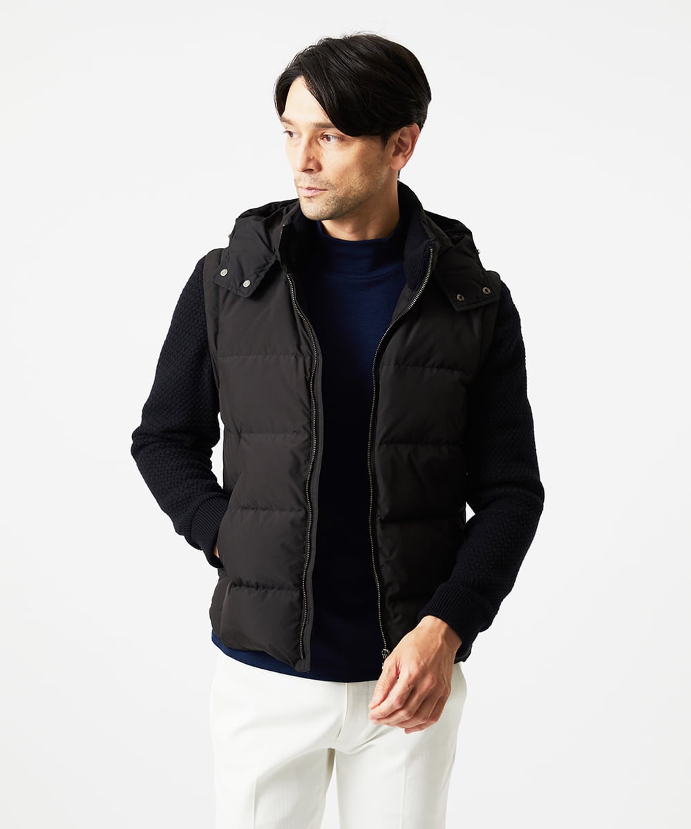 MNJAD57590 MICHEL KLEIN HOMME(ミッシェルクラン オム) 2WAYダウンジャケット ブラック