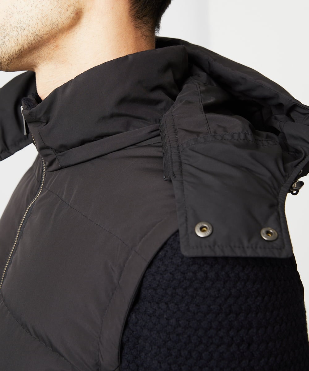 MNJAD57590 MICHEL KLEIN HOMME(ミッシェルクラン オム) 2WAYダウンジャケット ブラック