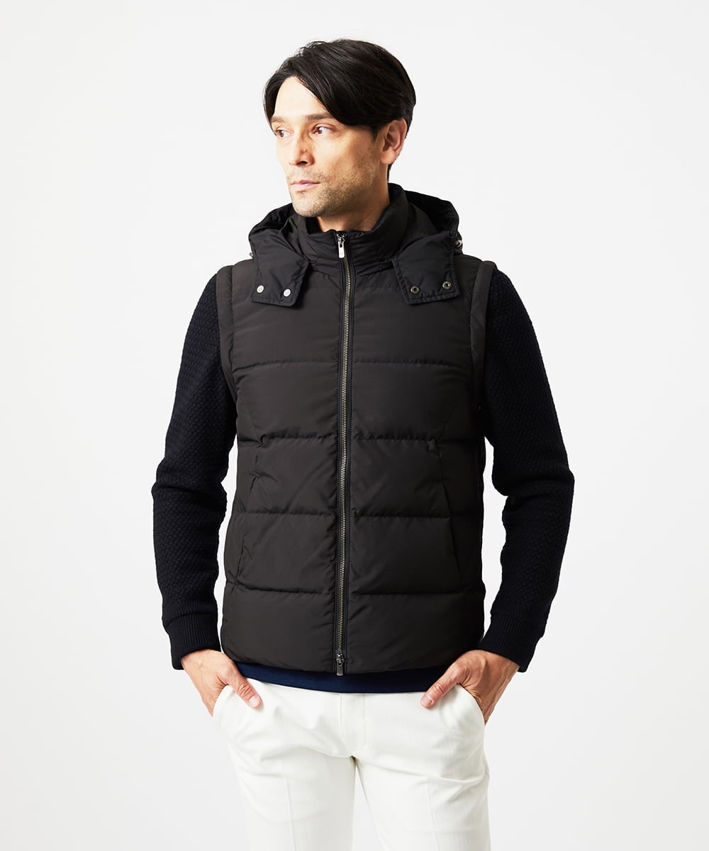 MNJAD57590 MICHEL KLEIN HOMME(ミッシェルクラン オム) 2WAYダウンジャケット ブラック