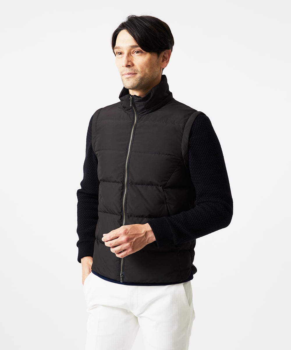 MNJAD57590 MICHEL KLEIN HOMME(ミッシェルクラン オム) 2WAYダウンジャケット ブラック