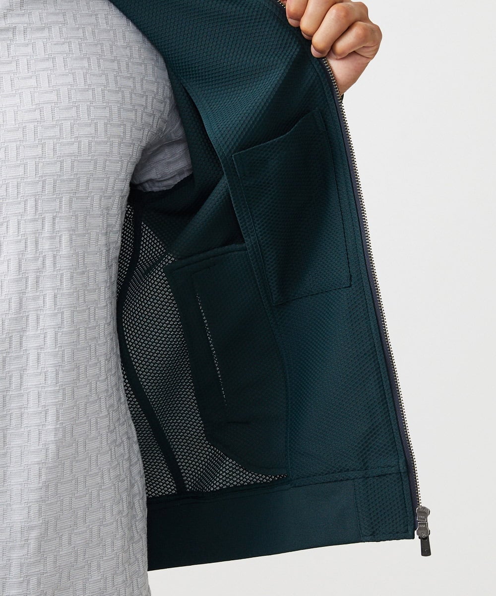 MNJAF01400 MICHEL KLEIN HOMME(ミッシェルクラン オム) スタンドカラートラックジャケット グリーン