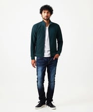 MNJAF01400 MICHEL KLEIN HOMME(ミッシェルクラン オム) スタンドカラートラックジャケット グリーン