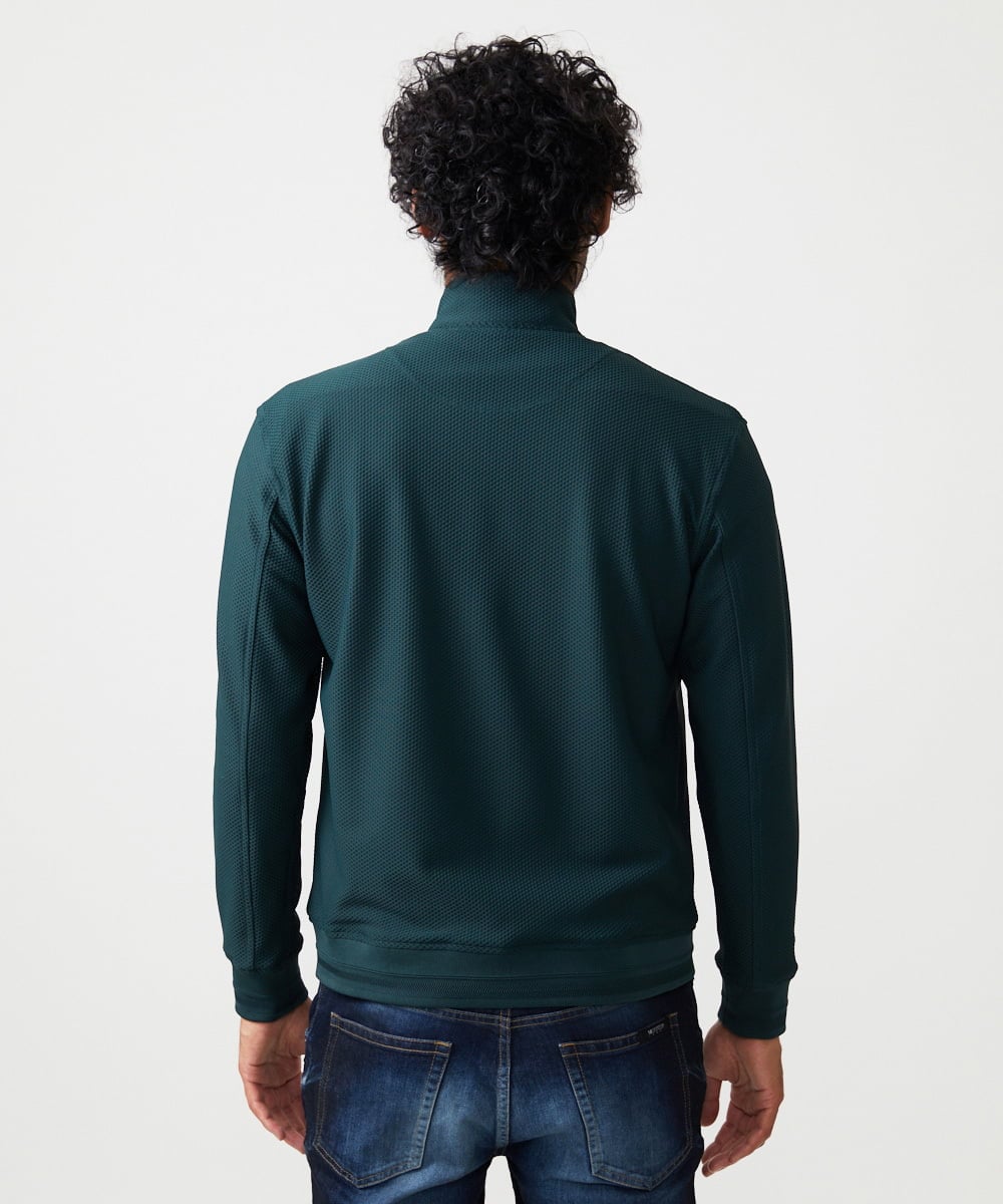 MNJAF01400 MICHEL KLEIN HOMME(ミッシェルクラン オム) スタンドカラートラックジャケット グリーン