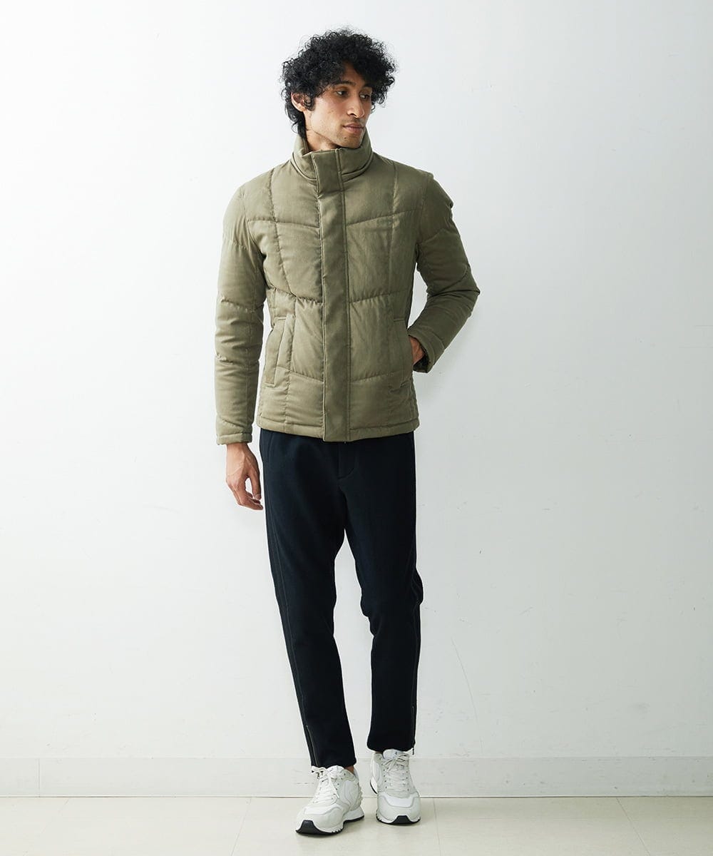 MNJAS45450 MICHEL KLEIN HOMME(ミッシェルクラン オム) ベジタブルスエードダウン カーキ